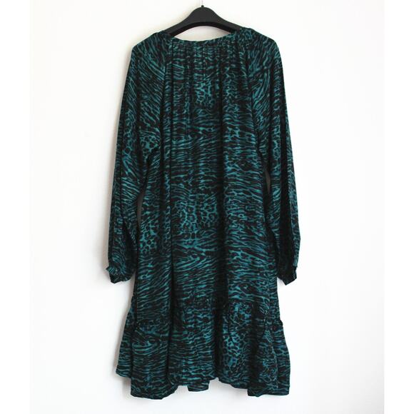 NEW Johnny Was Friday Silk Dress by Calme, Leopard Print, Sz XS - Picture 3 of 8